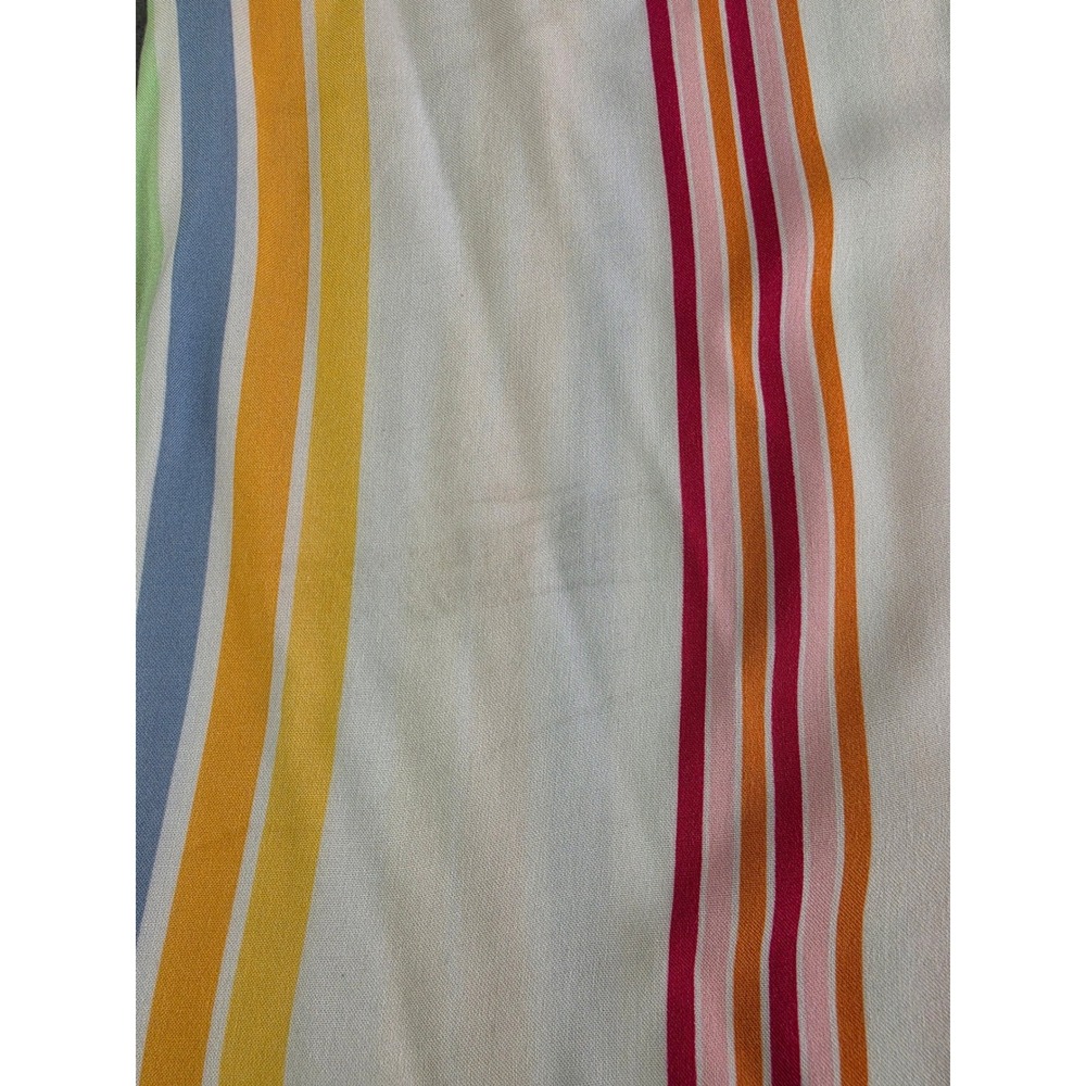 Colorful Vertical Striped Rainbow Button Front Blouse No‎ Boundaries Medium - Picture 8 of 8